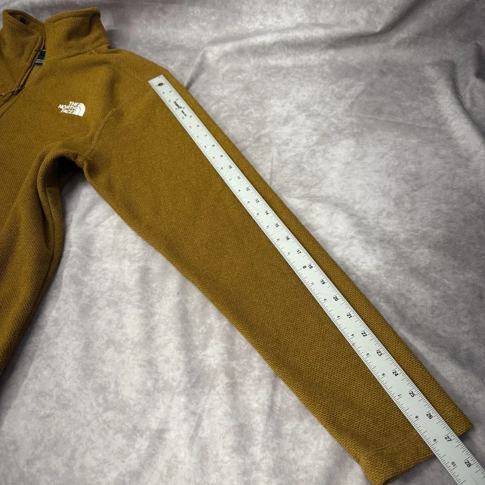 North Face Pullover Mens Large‎ Brown Half Zip Sweater Outdoors Hiking